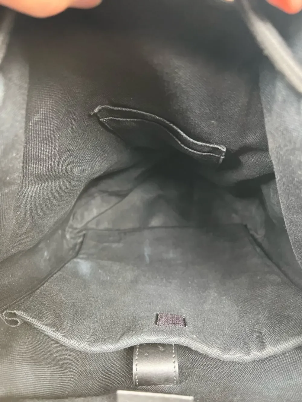 Gucci GG Supreme Men's Canvas Backpack in Black